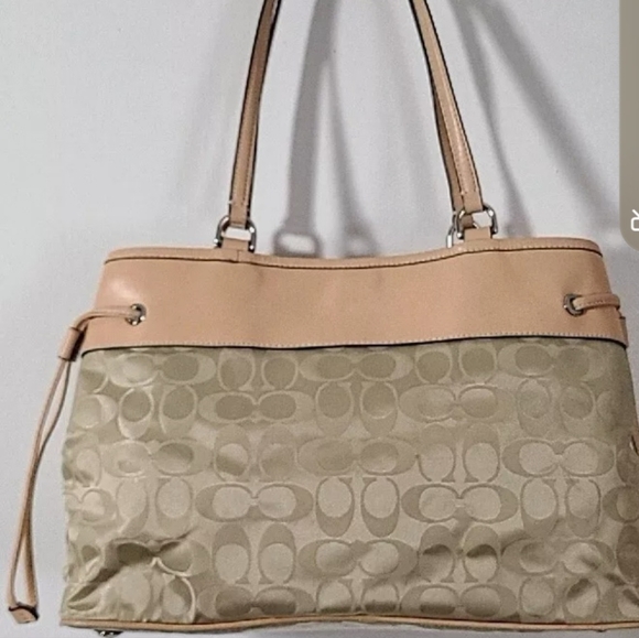 Coach 32702 Signature Drawstring carry all tote bag - Picture 6 of 13